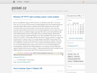 poisel.cz Webseite Vorschau