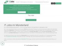 it-jobs-muensterland.de Webseite Vorschau