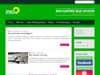 grüne-bad-soden.de Webseite Vorschau