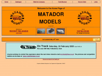 matadormodels.co.uk Webseite Vorschau