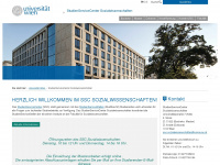 ssc-sozialwissenschaften.univie.ac.at Webseite Vorschau