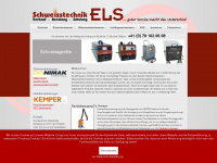 schweisstechnik-els.ch Webseite Vorschau