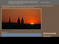 astronomiekassel.blogspot.com Webseite Vorschau