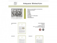 kuhn-rarebooks.com Webseite Vorschau