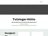 tutzinger-huette.de Webseite Vorschau