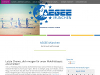 aegee-muenchen.de Webseite Vorschau