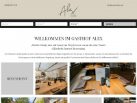 gasthofalex.de Webseite Vorschau
