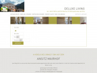 ansitz-mairhof.com Webseite Vorschau