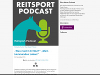 reitsport-podcast.de Webseite Vorschau