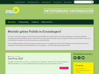 gruene-kronshagen.de Webseite Vorschau