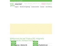 triaplus.ch Webseite Vorschau