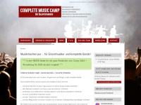 completemusiccamp.de Webseite Vorschau