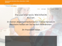 hausarztpraxis-kilian.de Webseite Vorschau