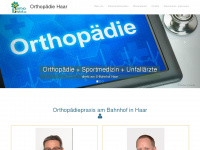 ortho-haar.de Webseite Vorschau