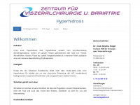 hyperhidrosis.ch Webseite Vorschau