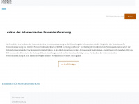 lexikon-provenienzforschung.org Webseite Vorschau