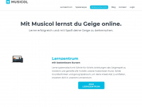 musicol.de Webseite Vorschau