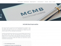 mcmb-rechtsanwaelte.de Webseite Vorschau
