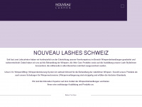 nouveaulashes.ch Webseite Vorschau
