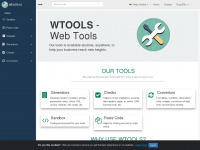 wtools.io Webseite Vorschau