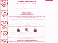 singlehoroskop-skorpion.de Webseite Vorschau