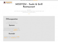 missyou-restaurant.de Webseite Vorschau