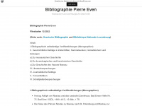 evenbibliographie.wordpress.com Webseite Vorschau