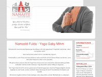 namaste-yoga-fulda.de Webseite Vorschau