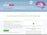 epilepsie-tagung.de Webseite Vorschau