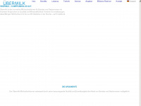 uebermilk.de Webseite Vorschau