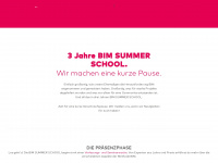 bim-summerschool.de Webseite Vorschau
