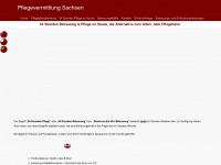pflegevermittlung-sachsen.de Webseite Vorschau
