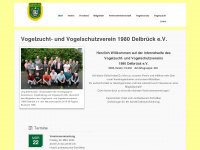 vogelverein-delbrueck.de Webseite Vorschau
