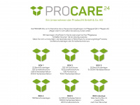 pro-care24.de Webseite Vorschau