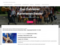 dahlemer-kammerorchester.de Webseite Vorschau
