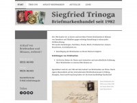 briefmarkenankauf-trinoga.de Webseite Vorschau