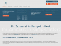 zahnaerzte-kamp-lintfort.de Webseite Vorschau