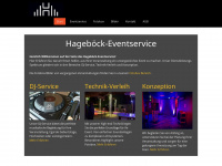 hageboeck-eventservice.de Webseite Vorschau