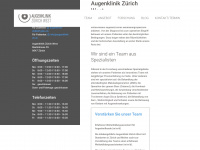 augenklinik-zh.ch Webseite Vorschau