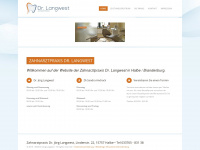 zahnarztpraxis-dr-langwest.de Webseite Vorschau