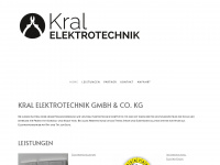 elektrotechnik-kral.de Webseite Vorschau