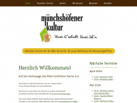muenchshoefener-kultur.de Webseite Vorschau