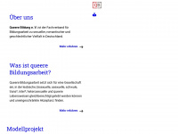 queere-bildung.de Webseite Vorschau
