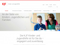 kjf-kinder-jugendhilfe.de Webseite Vorschau