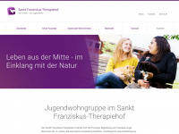 sankt-franziskus-therapiehof.de Webseite Vorschau