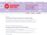 oesg-kongress.at Webseite Vorschau