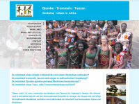 trommeln-tanzen-afrika.de Webseite Vorschau