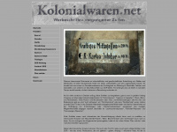 kolonialwaren.net Webseite Vorschau