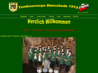 tambourcorps-duenschede.de Webseite Vorschau