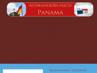 auswandern-panama.com Webseite Vorschau